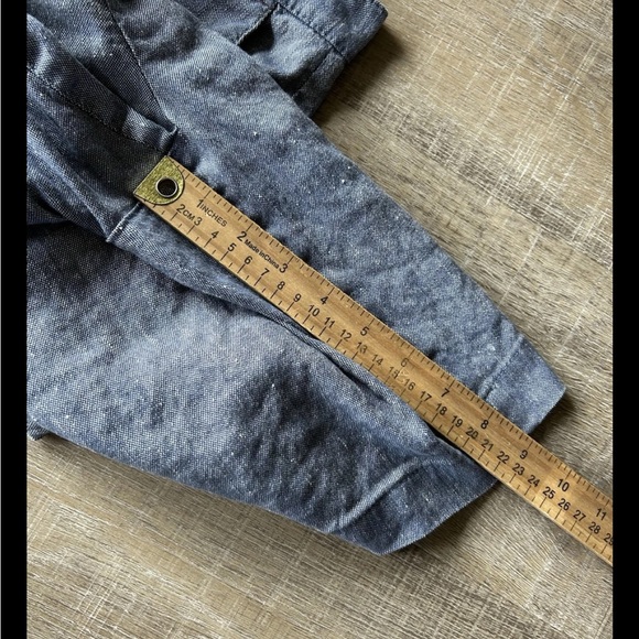 Ted Baker Men’s Linen Blend Shorts 34 Casual Summer Walking Travel Blue - Picture 4 of 8